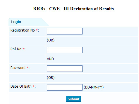IBPS RRB result 2014